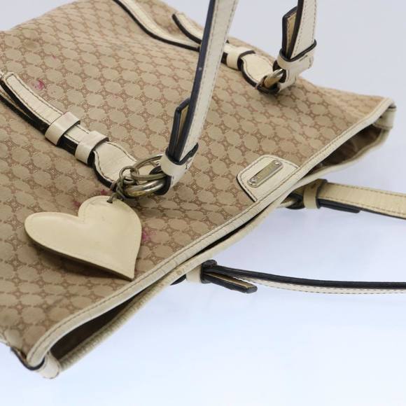 CELINE Macadam Canvas Tote Bag Beige Auth 62341 - Picture 5 of 16